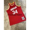 Canotte Uomo Houston Rockets OLAJUWON 34 Retro Mitchellness Rosso Swingman